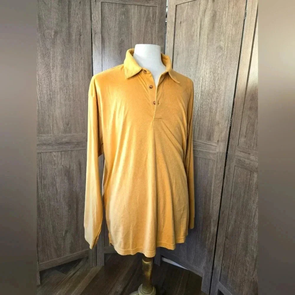 Mens suede tan beige pullover